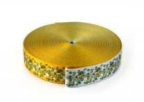 Gurtband 25 mm - Wiese bunt - 10 Meter Rolle